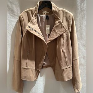 NWT White House Black Market Genuine LeatherJacket